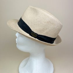 Beige vintage fedora hat str. M