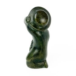 Antik bronze pige figur