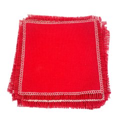 Fjorten rde retro mellemlgsservietter