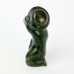 Antik bronze pige figur