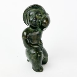 Antik bronze pige figur