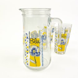 Fire retro glas og kande