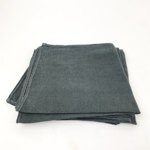 Vier graue Vintage-Leinenservietten