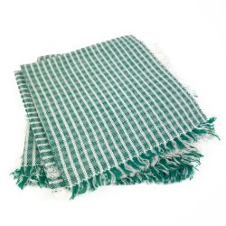 Seks gr�nne retro mundservietter