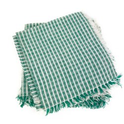 Seks gr�nne retro mundservietter