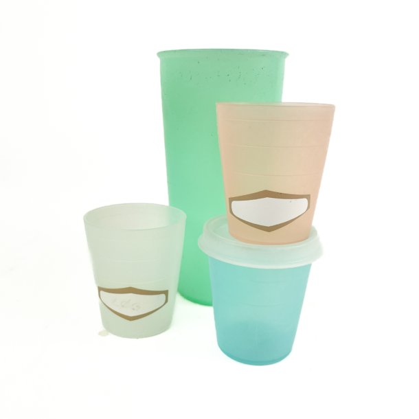 Fire retro Tupperware krus