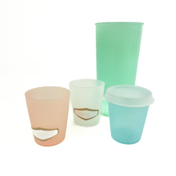 Fire retro Tupperware krus