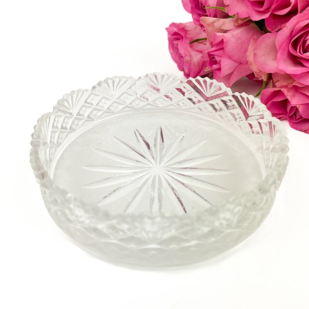 Vintage flaskebakke i glas