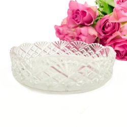 Vintage flaskebakke i glas