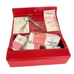 R�d vintage forbindskasse