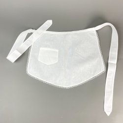 Hvidt vintage serveringsforkl�de