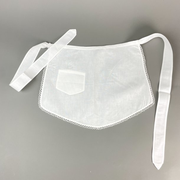 Hvidt vintage serveringsforkl�de