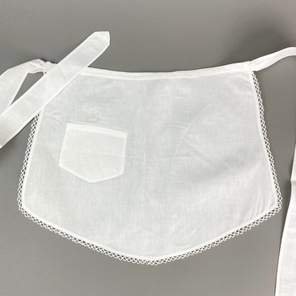 Hvidt vintage serveringsforkl�de