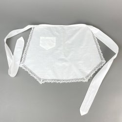 Hvidt vintage serveringsforkl�de