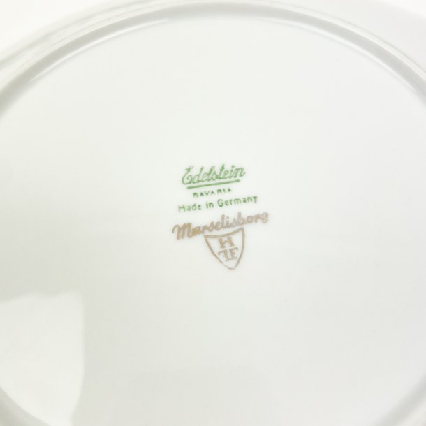 Elegant hvid Marieluise frokosttallerken
