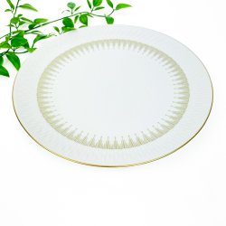 Elegant hvid Marieluise frokosttallerken