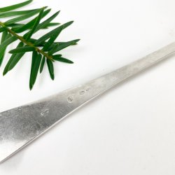 Antiker Silberlffel mit Bright Cut