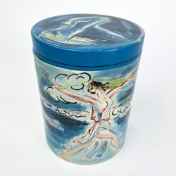 Irma blaue Kunstdose  Hans Bendix 1979