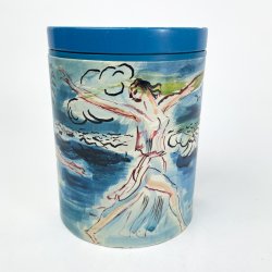 Irma blaue Kunstdose  Hans Bendix 1979