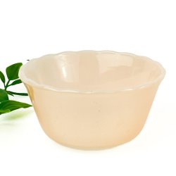 Kleine vintage rosa Glasschale