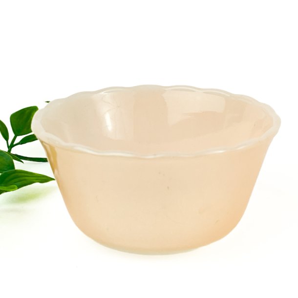 Kleine vintage rosa Glasschale