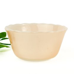 Kleine vintage rosa Glasschale