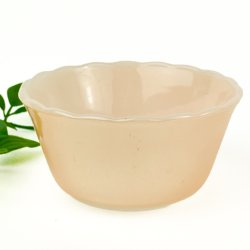 Kleine vintage rosa Glasschale