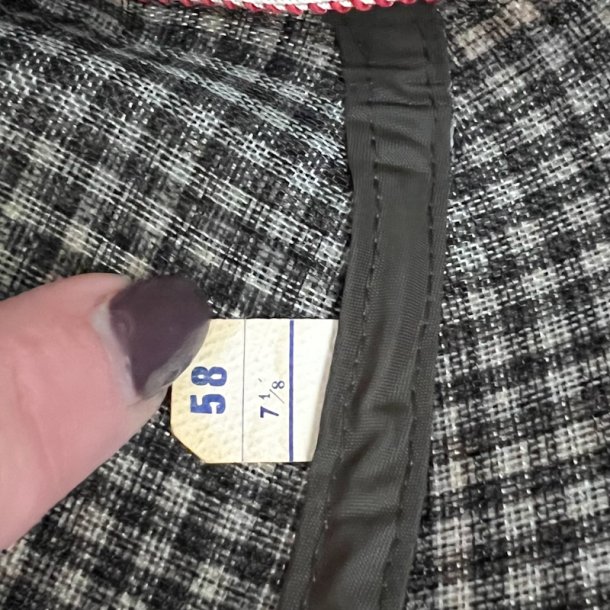 Brun vintage fedora str. 58