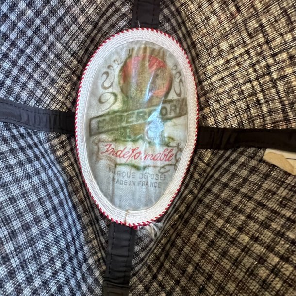 Brun vintage fedora str. 58