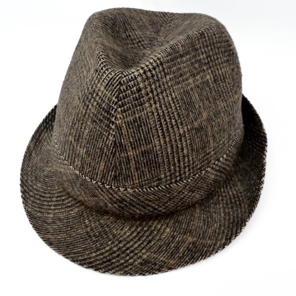 Brun vintage fedora str. 58