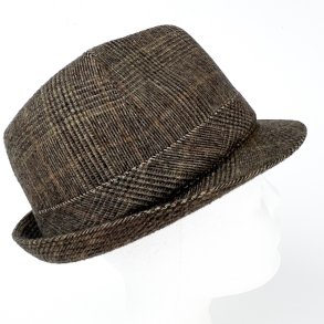 Brun vintage fedora str. 58