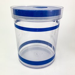 Retro blaue Vorratsdose