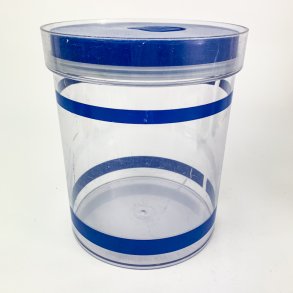 Retro blaue Vorratsdose