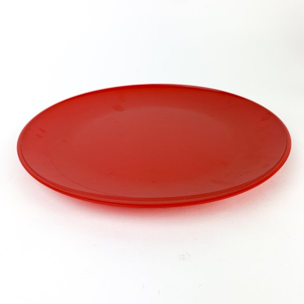 Retro roter Rosti Teller