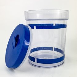 Retro blaue Vorratsdose