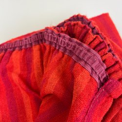 To retro gardinfag orange stribet