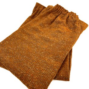 Zwei Retro-Vorhnge in warmem Braunton