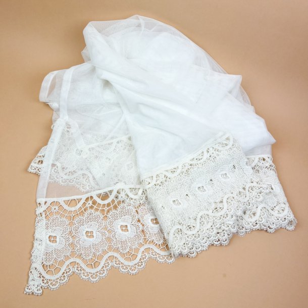 Vintage undergardin hvid blonde