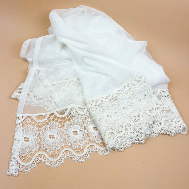 Vintage undergardin hvid blonde