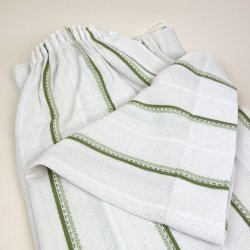 To retro gardinfag gr�n stribet