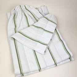 To retro gardinfag gr�n stribet