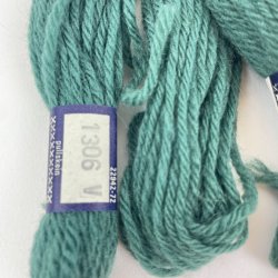 Seks vintage broderiuld
