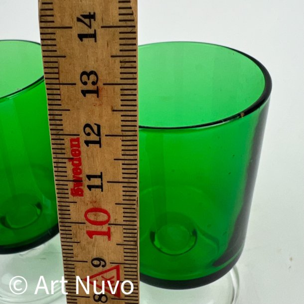 Blomstret retro drikkeglas