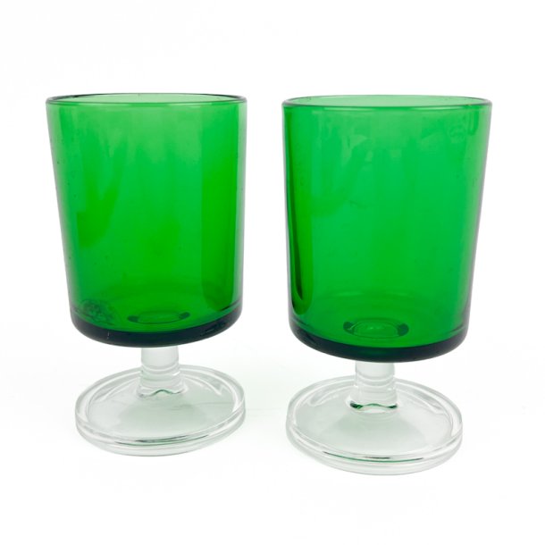 Blomstret retro drikkeglas