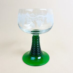 Gr�nt vintage R�mer vinglas