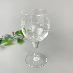 Vintage portvinsglas med drueklaser