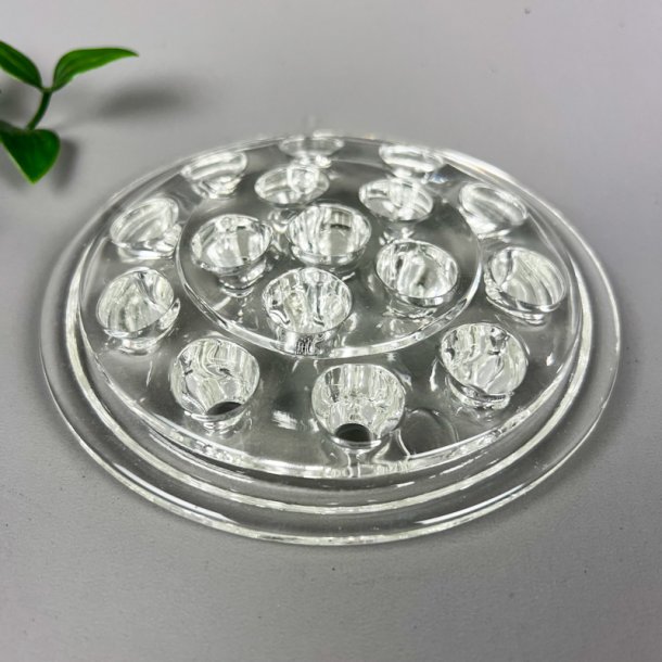 Vintage blomsterfakir glas