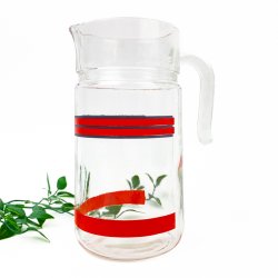 Retro glaskande med rde striber