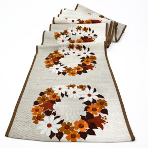 Retro bordl�ber blomster - 240 cm