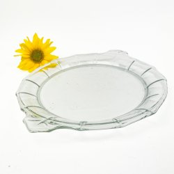 Elegant klart vintage lagkagefad